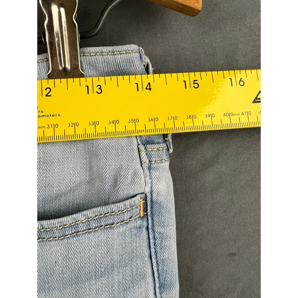 Hollister Jeans Womens 7R 28x30 Low Rise Super Skinny Light Wash Distressed Good